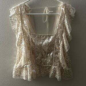ANTHROPOLOGIE Sequin Tank Top